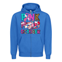 True Royal pink october Zipper Hoodie - AdoDesignShop