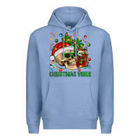 Colony Blue Christmas Vibes Premium Hoodie - BundleAndBundleShop