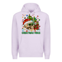 Lilac Christmas Vibes Premium Hoodie - BundleAndBundleShop