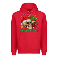 Red Christmas Vibes Premium Hoodie - BundleAndBundleShop