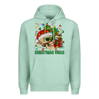 Seafoam Christmas Vibes Premium Hoodie - BundleAndBundleShop