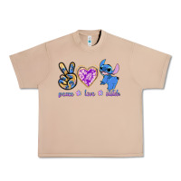 Burro peace love stitch Urban Heavy Tee - texasbilliewilder