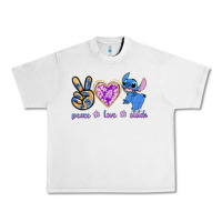 Lunar Rock peace love stitch Urban Heavy Tee - texasbilliewilder
