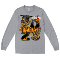 Heather Grey 2023 graduate leopard Long Sleeve Tee - AdoDesignShop
