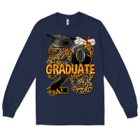 Navy 2023 graduate leopard Long Sleeve Tee - AdoDesignShop
