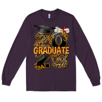 Plum 2023 graduate leopard Long Sleeve Tee - AdoDesignShop