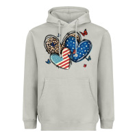 Moon Dust american flag leopard hearts Heavyweight Hoodie - MaliasSmallBusiness