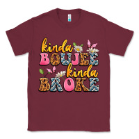 Burgundy kinda boujee kinda broke Classic Tee - JahusDesignShop