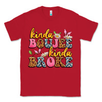 Red kinda boujee kinda broke Classic Tee - JahusDesignShop