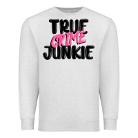Oatmeal Heather true crime junkie Premium Sweatshirt - MaliasSmallBusiness