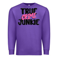 Purple true crime junkie Premium Sweatshirt - MaliasSmallBusiness