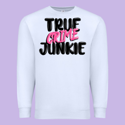 True Crime Junkie Premium Sweatshirt Designed By Maliassmallbusiness