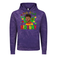Cloud Purple a little black history with boy juneteenth Vintage Hoodie - texasbilliewilder