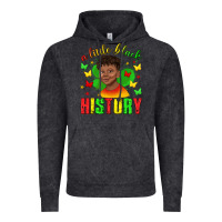 Vintage Black a little black history with boy juneteenth Vintage Hoodie - texasbilliewilder
