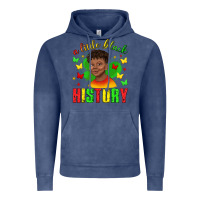 Vintage Denim a little black history with boy juneteenth Vintage Hoodie - texasbilliewilder