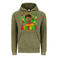 Vintage Olive a little black history with boy juneteenth Vintage Hoodie - texasbilliewilder