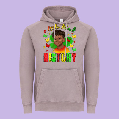 Vintage Hoodie a little black history with boy juneteenth