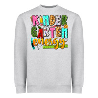 Heather Grey kindergarten energy Heavyweight Sweatshirt - texasbilliewilder