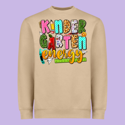 Kindergarten Energy Heavyweight Sweatshirt Designed By Texasbilliewilder