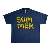 Navy summer pineapple Urban Heavy Tee - BarkalooDesign