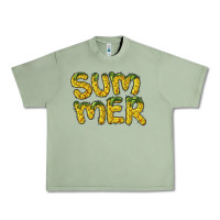 Oil Green summer pineapple Urban Heavy Tee - BarkalooDesign