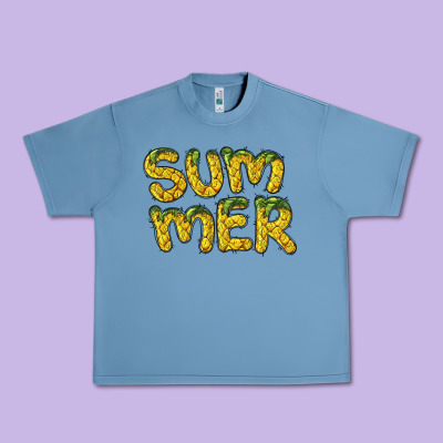 Summer Pineapple Urban Heavy Tee Designed By Barkaloodesign
