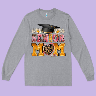 Senior Mom 2023 Long Sleeve Tee Designed By Adodesignshop