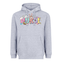 Heather Grey easter nurse Heavyweight Hoodie - MaliasSmallBusiness