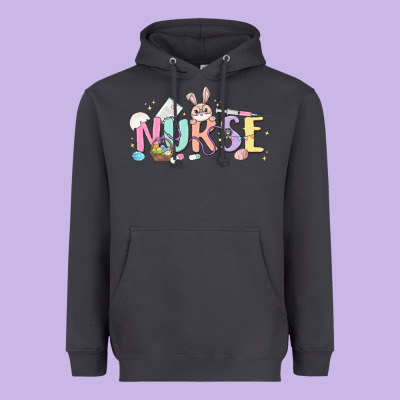 Easter Nurse Heavyweight Hoodie Designed By Maliassmallbusiness
