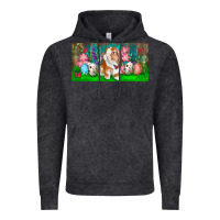 Vintage Black Spring Easter Bunny Vintage Hoodie - RanaPortraitStore
