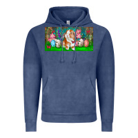 Vintage Denim Spring Easter Bunny Vintage Hoodie - RanaPortraitStore