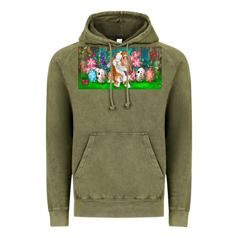 Spring Easter Bunny Vintage Hoodie by RanaPortraitStore | Teevron