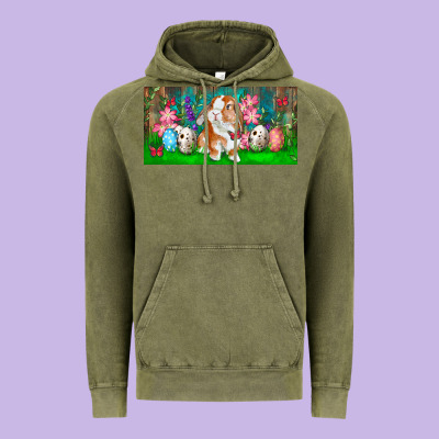 Vintage Hoodie Spring Easter Bunny