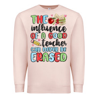 Pale Pink the influence of a good teacher can never be  eras Premium Sweatshirt - MaliasSmallBusiness