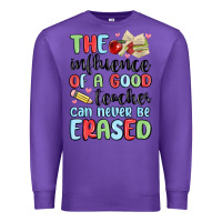 Purple the influence of a good teacher can never be  eras Premium Sweatshirt - MaliasSmallBusiness