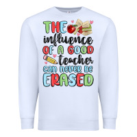 White the influence of a good teacher can never be  eras Premium Sweatshirt - MaliasSmallBusiness