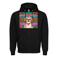 Black shih tzu floral tumbler Zipper Hoodie - Artiststas
