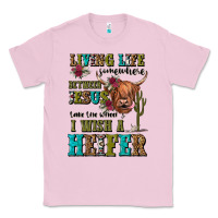 Bubblegum Pink living life somewhere between jesus take the wheel Classic Tee - JahusDesignShop
