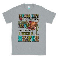 Heather Grey living life somewhere between jesus take the wheel Classic Tee - JahusDesignShop
