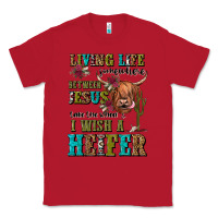 Red living life somewhere between jesus take the wheel Classic Tee - JahusDesignShop