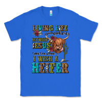 True Royal living life somewhere between jesus take the wheel Classic Tee - JahusDesignShop