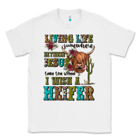 White living life somewhere between jesus take the wheel Classic Tee - JahusDesignShop
