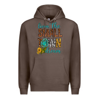 Coffee Living The Small Town Dream Premium Hoodie - BundleAndBundleShop