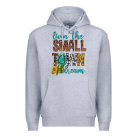 Heather Grey Living The Small Town Dream Premium Hoodie - BundleAndBundleShop