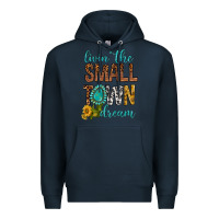 Navy Living The Small Town Dream Premium Hoodie - BundleAndBundleShop