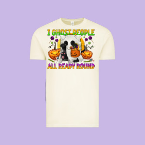I Ghost People All Ready Round Vintage Tee Designed By Texasbilliewilder