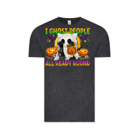 Vintage Black I Ghost People All Ready Round Vintage Tee - texasbilliewilder