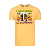 Vintage Mustard I Ghost People All Ready Round Vintage Tee - texasbilliewilder