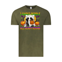Vintage Olive I Ghost People All Ready Round Vintage Tee - texasbilliewilder