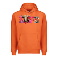Carrot love with holstein cow Premium Hoodie - AdoDesignShop